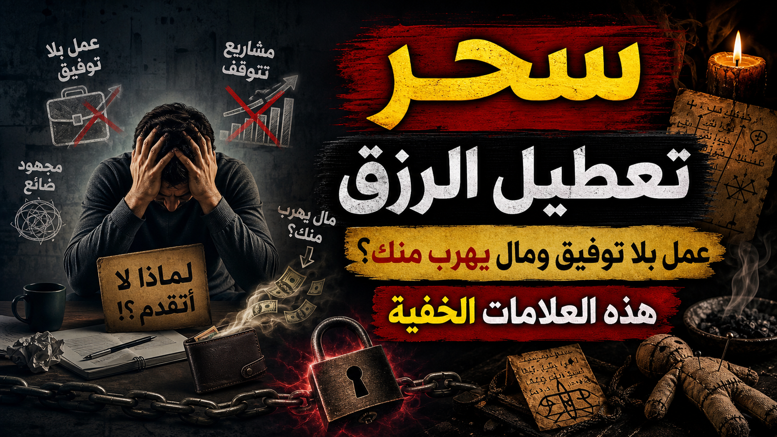 علامات سحر تعطيل الرزق وعلاجه بالقرآن.